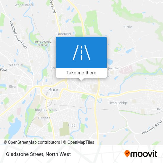 Gladstone Street map