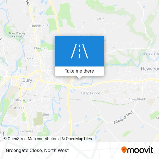 Greengate Close map