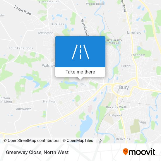 Greenway Close map
