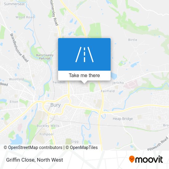 Griffin Close map