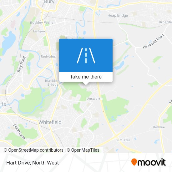 Hart Drive map