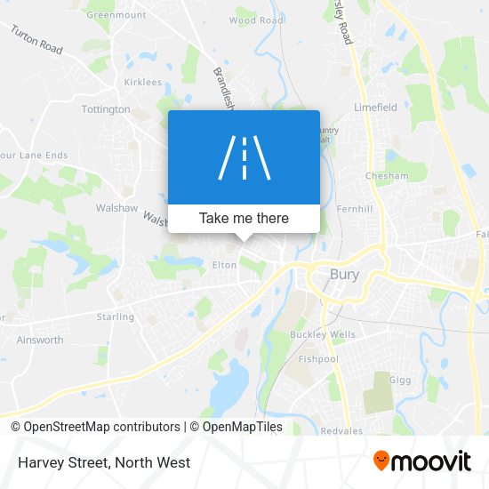 Harvey Street map