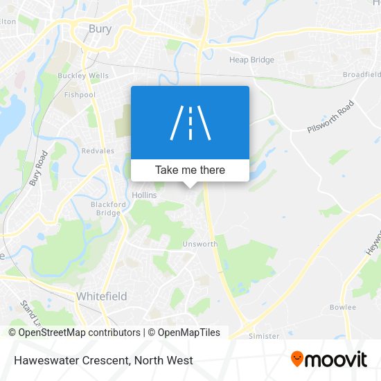 Haweswater Crescent map
