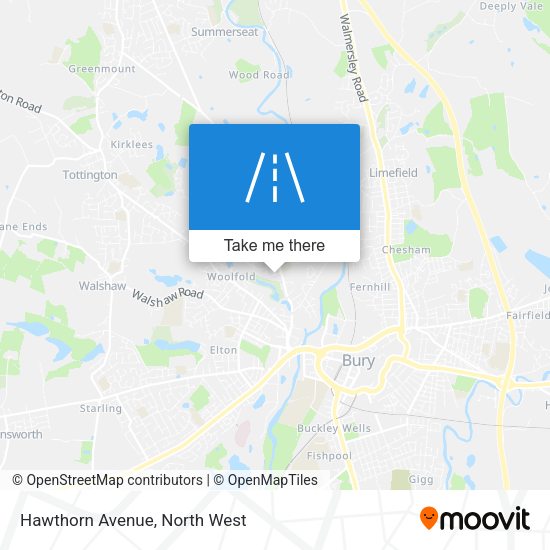 Hawthorn Avenue map