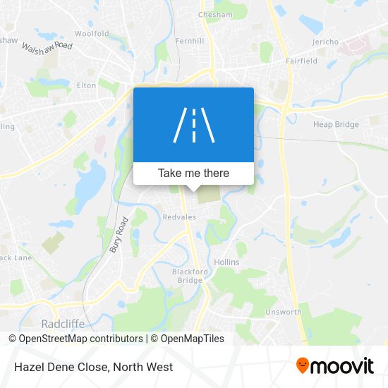 Hazel Dene Close map