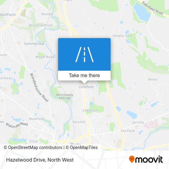 Hazelwood Drive map