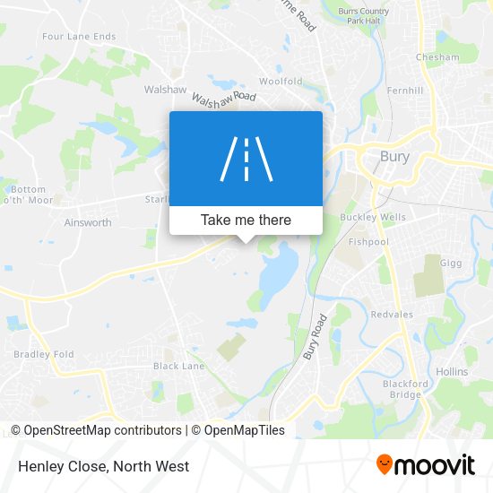 Henley Close map