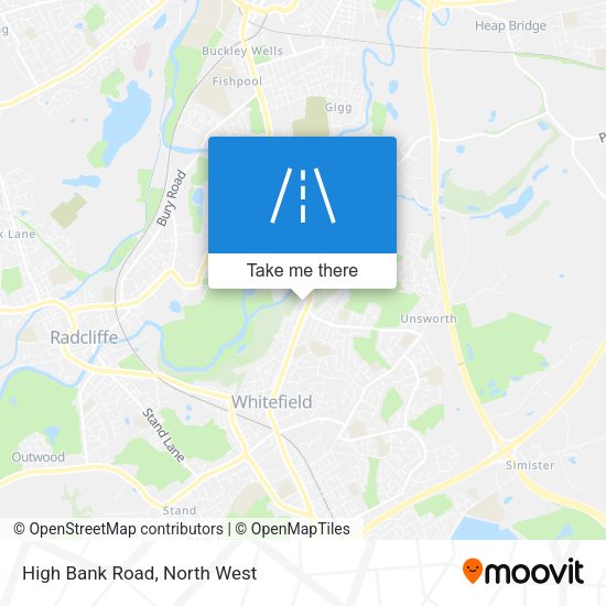High Bank Road map