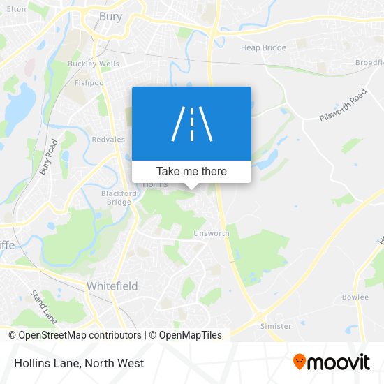 Hollins Lane map