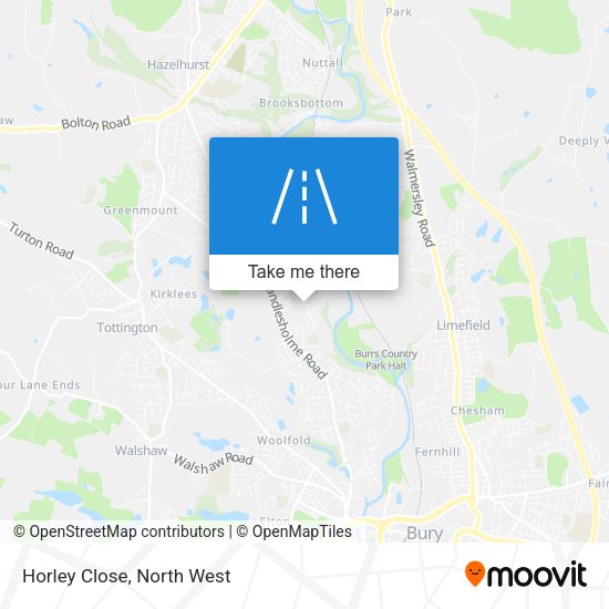 Horley Close map