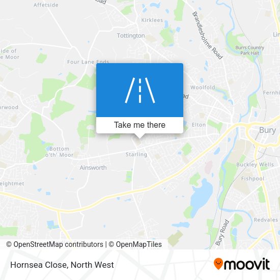 Hornsea Close map