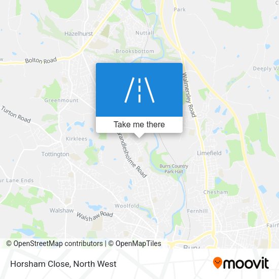 Horsham Close map