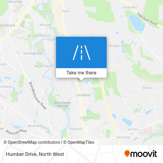 Humber Drive map