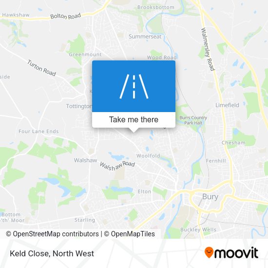 Keld Close map
