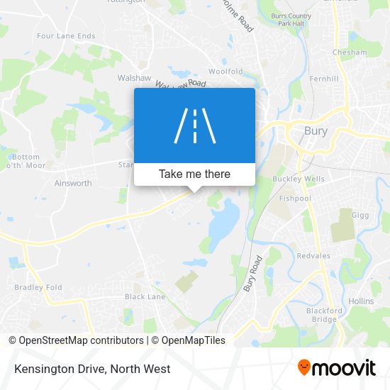 Kensington Drive map