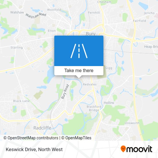 Keswick Drive map