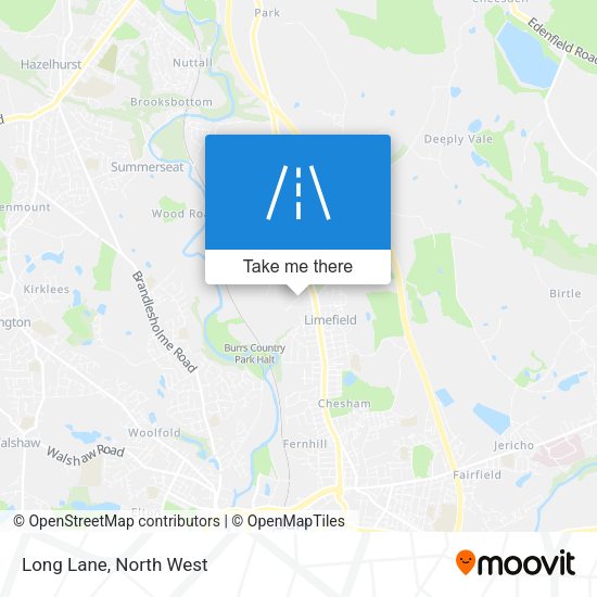 Long Lane map