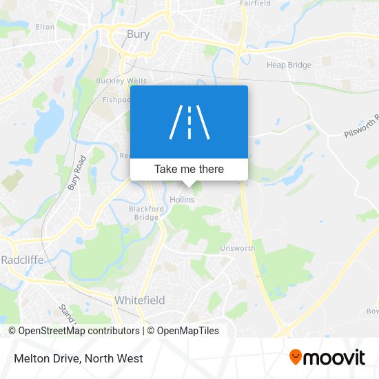 Melton Drive map