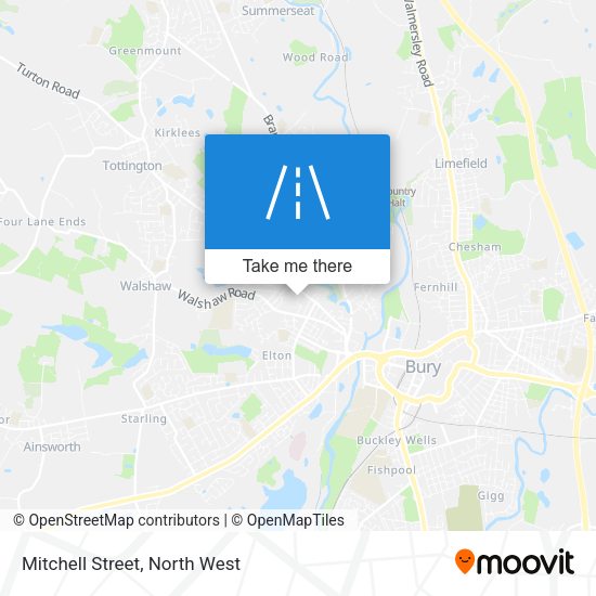 Mitchell Street map