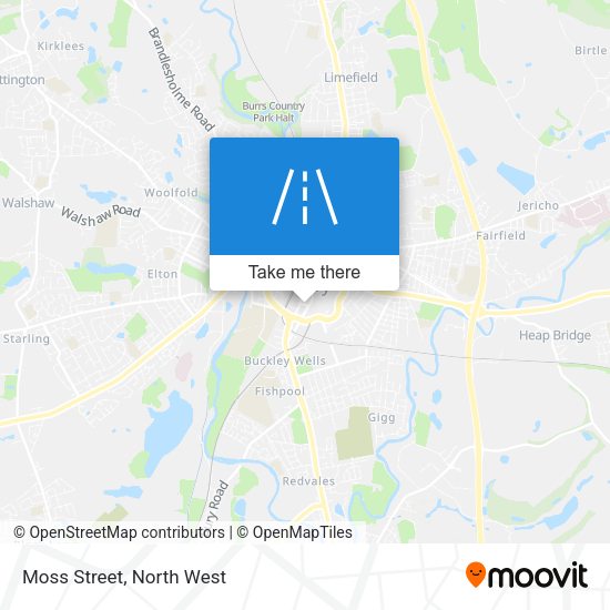 Moss Street map