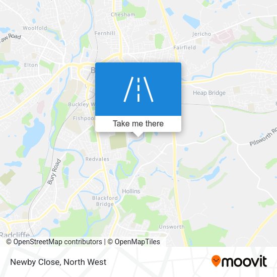 Newby Close map