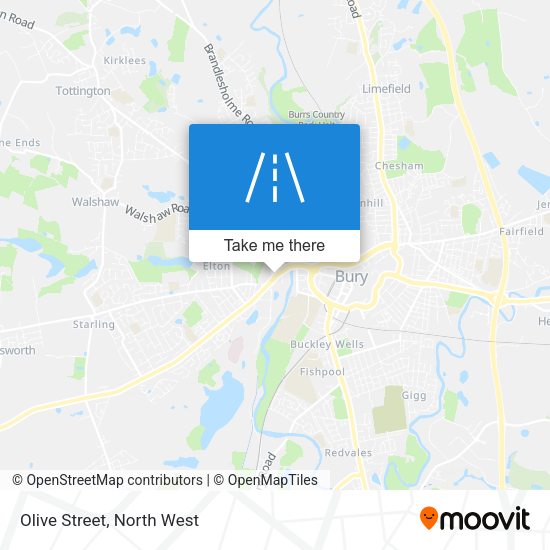 Olive Street map