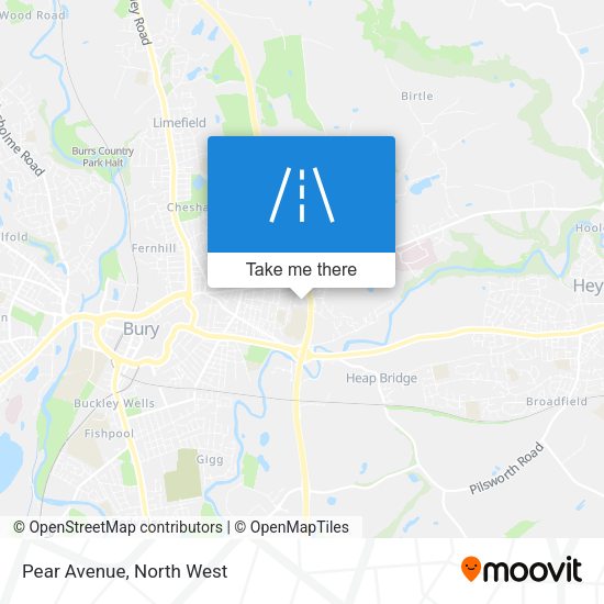 Pear Avenue map