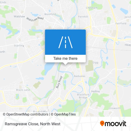 Ramsgreave Close map