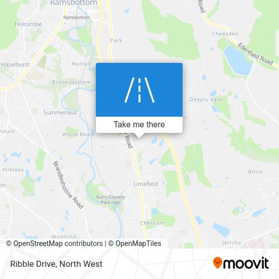 Ribble Drive map
