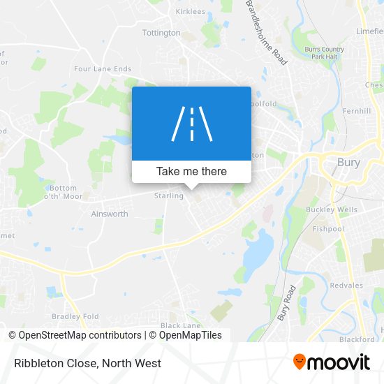 Ribbleton Close map