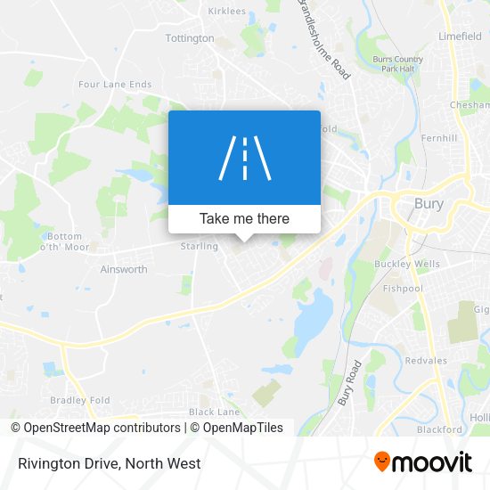 Rivington Drive map