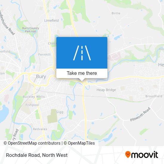 Rochdale Road map