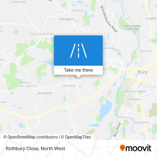 Rothbury Close map