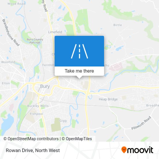 Rowan Drive map