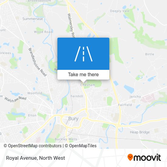 Royal Avenue map