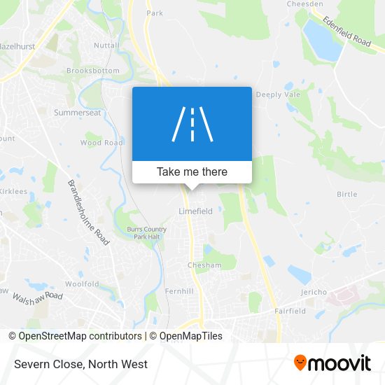 Severn Close map