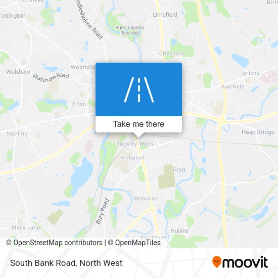 South Bank Road map