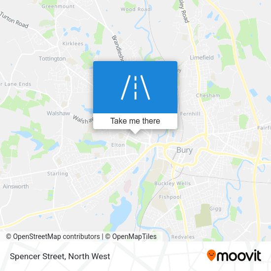 Spencer Street map