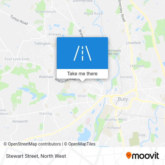 Stewart Street map