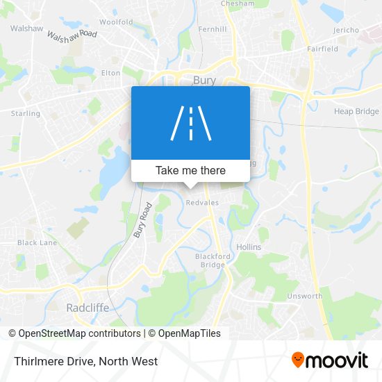 Thirlmere Drive map