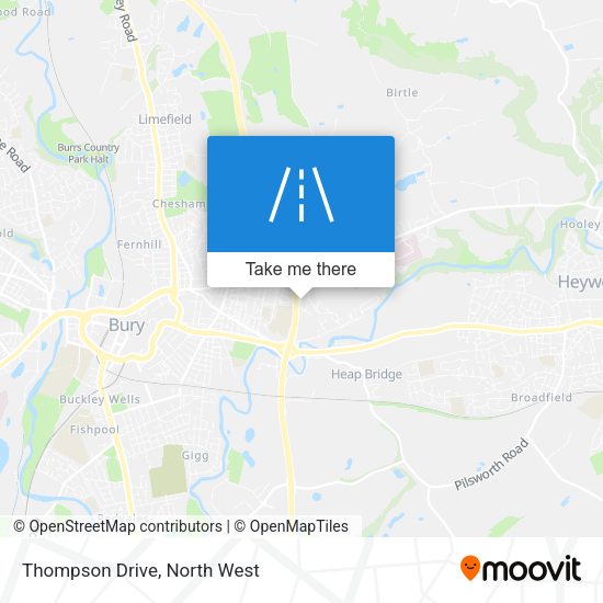 Thompson Drive map