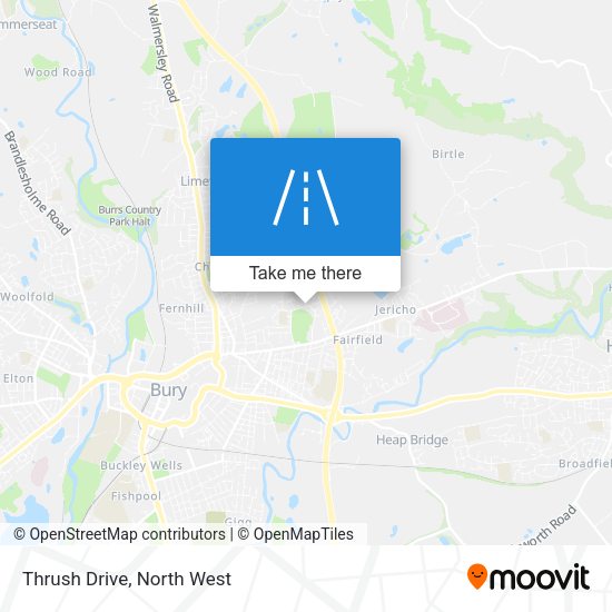 Thrush Drive map