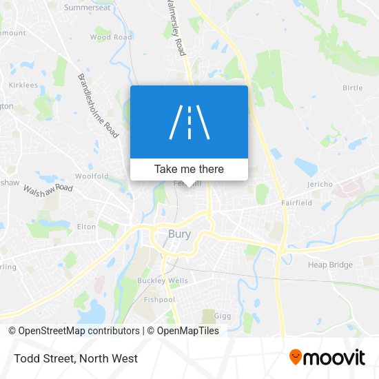 Todd Street map