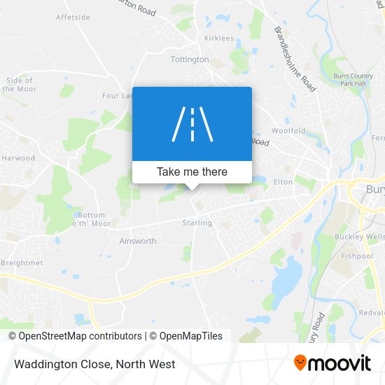 Waddington Close map