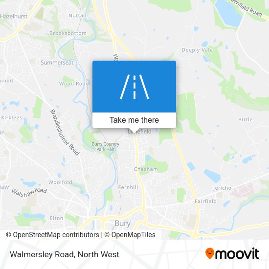 Walmersley Road map
