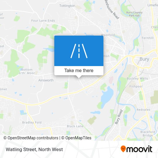Watling Street map