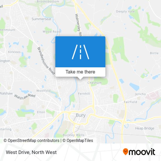 West Drive map