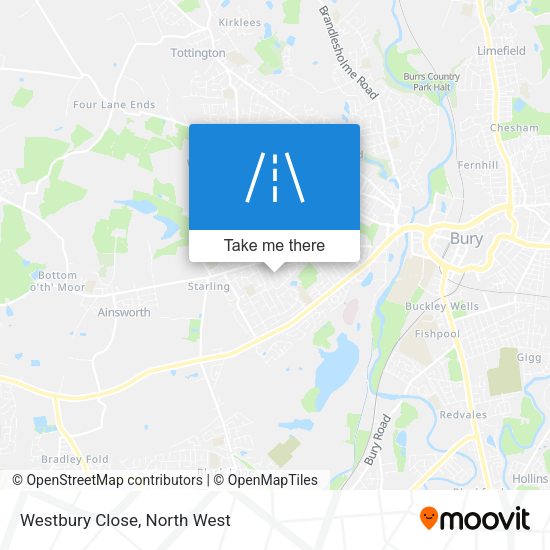 Westbury Close map