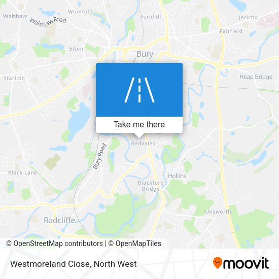 Westmoreland Close map