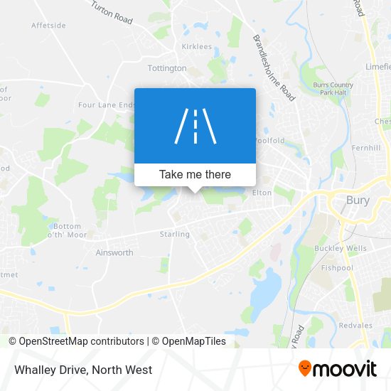 Whalley Drive map